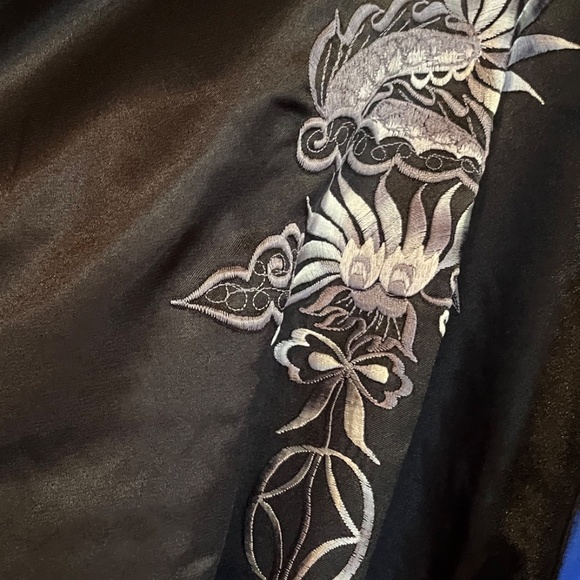 black and blue reversible kimono - Picture 10 of 11